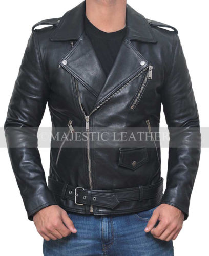 Riverdale Southside Serpents Gang Mens Black Biker Leather Jacket Majestic Leather