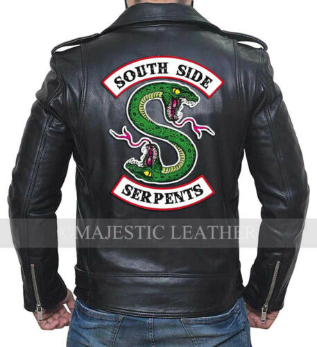 Riverdale Southside Serpenti Gang Schwarzer Biker-Mantel