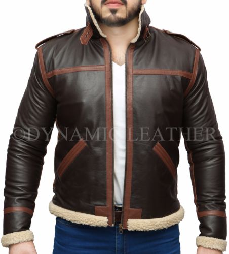 RESIDENT EVIL 4 Leon Kennedy Shearling Veste cuir