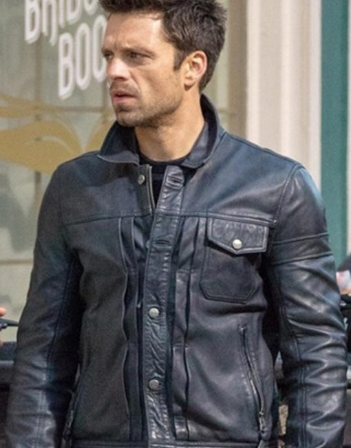 The Falcon And The Winter Soldier Bucky Barnes Sebastian Stan Jacket B Majestic Leather